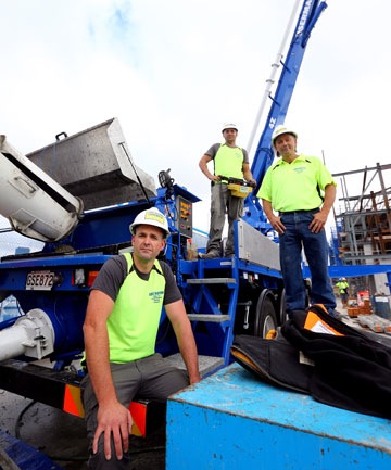 Steve Graham, Tony Graham and Gary Bouzaid Able Mason Concrete